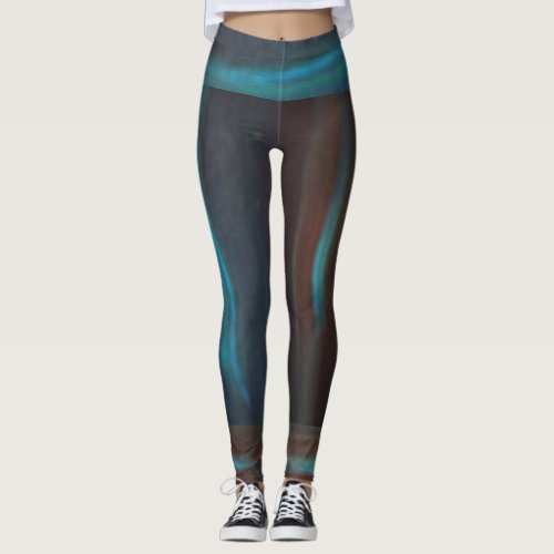 Blue Hues Abstract Leggings