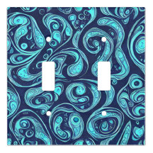 Blue Hues Light Switch Cover