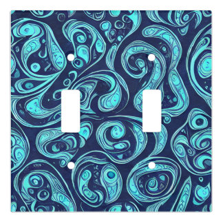 Blue Hues Light Switch Cover