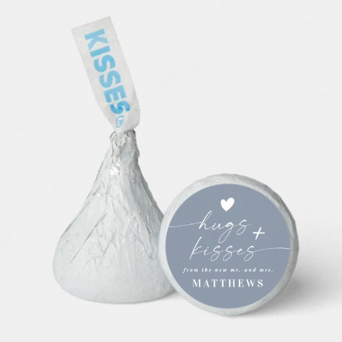 Blue Hugs  Kisses From The New Mr  Mrs Wedding Hersheys Kisses