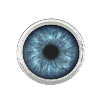 Blue Human Eye Ring by Tissling at Zazzle