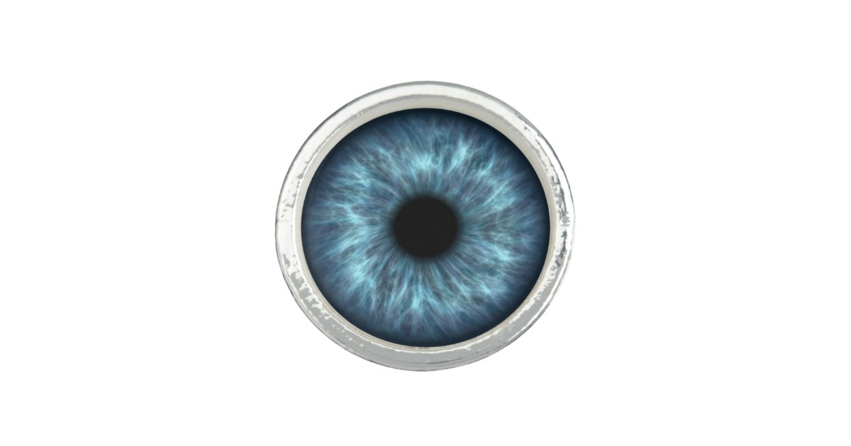 Blue Human Eye Ring Zazzle