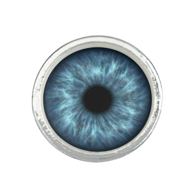 Blue Human Eye Ring (Front)