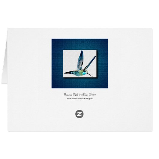 Blue Hummingbird (Back Horizontal)