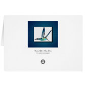 Blue Hummingbird Cards (Back Horizontal)