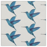 Blue Hummingbird Fabric