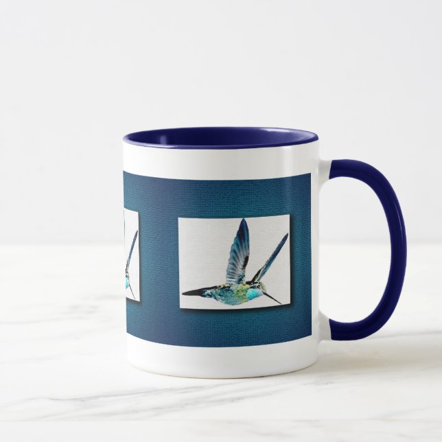 Blue Hummingbird Mug (Right)
