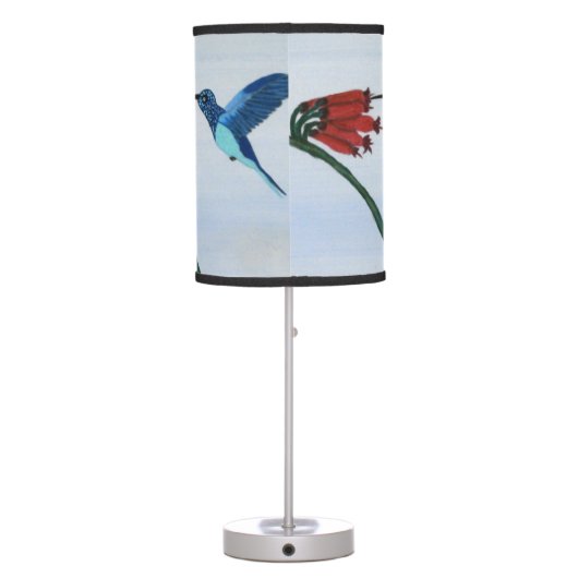 Blue Hummingbird Table Lamp (Back)