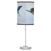 Blue Hummingbird Table Lamp (Front)