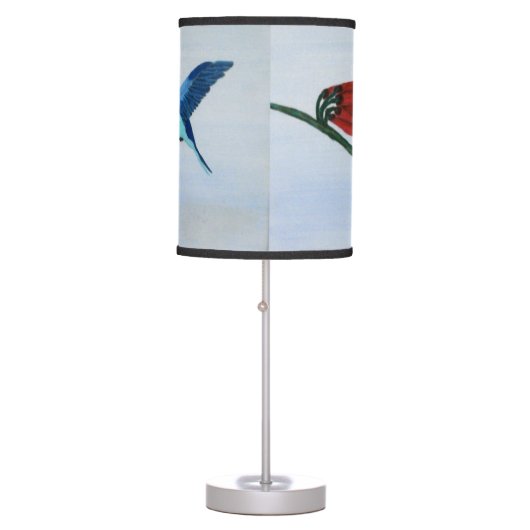 Blue Hummingbird Table Lamp (Front)