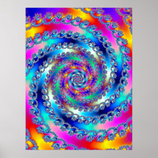 Blue Hurricane I Poster