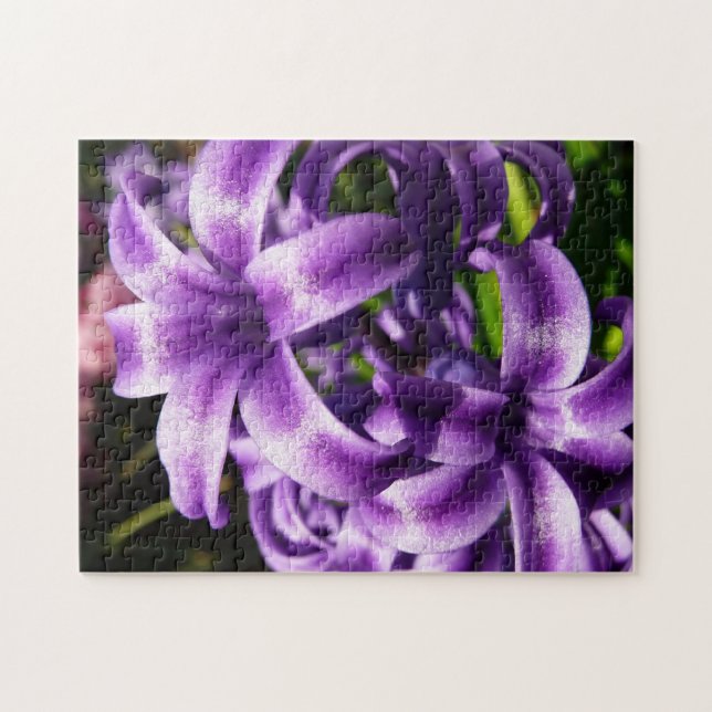 Blue Hyacinth I Spring Floral Jigsaw Puzzle (Horizontal)
