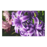 Blue Hyacinth I Spring Floral Rectangular Sticker