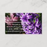 Blue Hyacinth II Spring Floral Business Card