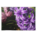 Blue Hyacinth II Spring Floral Cloth Placemat