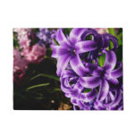 Blue Hyacinth II Spring Floral Doormat