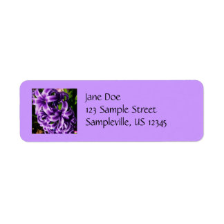 Blue Hyacinth II Spring Floral Label