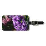 Blue Hyacinth II Spring Floral Luggage Tag