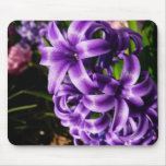 Blue Hyacinth II Spring Floral Mouse Pad