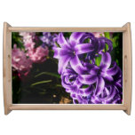 Blue Hyacinth II Spring Floral Serving Tray