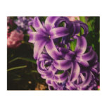 Blue Hyacinth II Spring Floral Wood Wall Decor