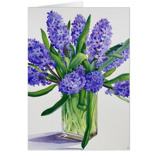 Blue Hyacinths Cards (Front)