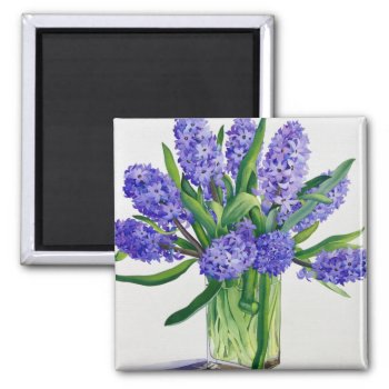Blue Hyacinths Magnet by BridgemanStudio at Zazzle