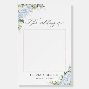 Blue Hydrange Floral Wedding Photo Prop Foam Board