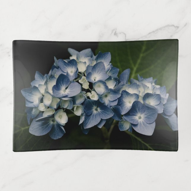 Blue Hydrangea 8514 Trinket Tray (Front)