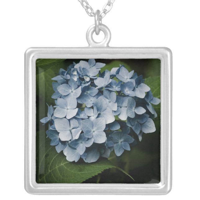 Blue Hydrangea 8515 Necklace (Front)