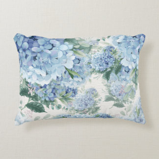 Blue Hydrangea Accent Pillow