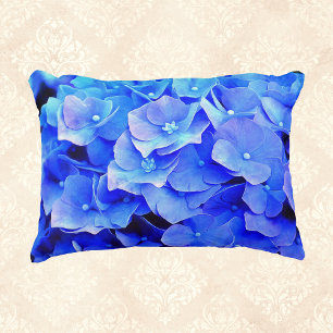 Blue Hydrangea Accent Pillow