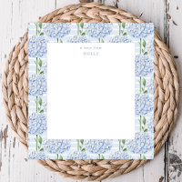 Blue Hydrangea All Over Bloom Personalized