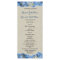 Blue Hydrangea and Burlap Wedding Program