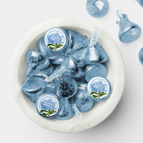Blue Hydrangea and Circle Shower Favor