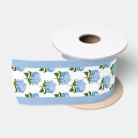 Blue Hydrangea and Periwinkle Edge Border