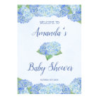 Blue Hydrangea Baby Shower Personalized