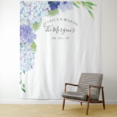 Blue Hydrangea Backdrop - Photo Booth (In Situ)