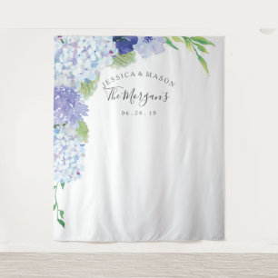 Blue Hydrangea Backdrop - Photo Booth