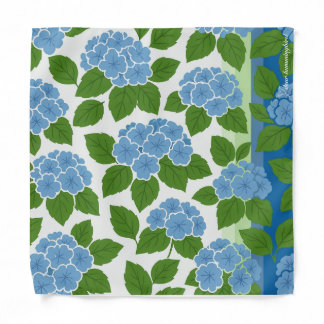 Blue Hydrangea Bandana