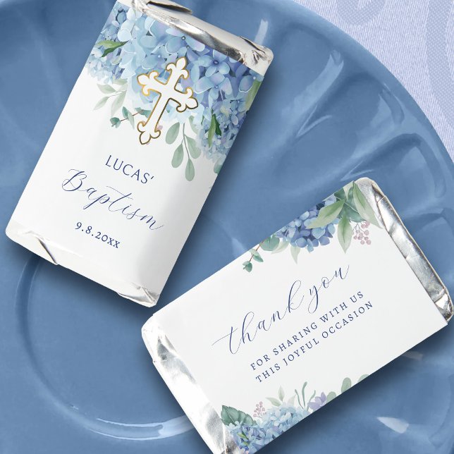 Blue Hydrangea Baptism Hershey's Miniatures (Creator Uploaded)