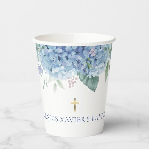 blue Hydrangea Baptism