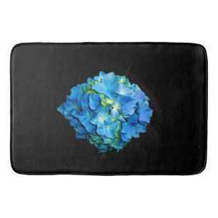 Blue Hydrangea Bathroom Mat