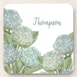 Blue Hydrangea Beverage Coaster