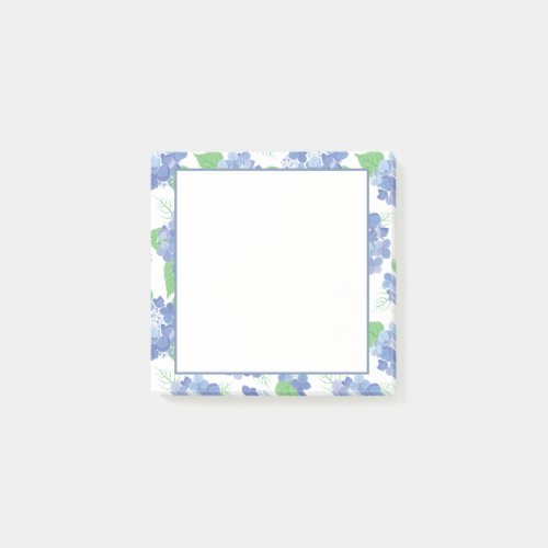 Blue Hydrangea blooms Post_it Notes