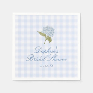 Blue Hydrangea Bridal Shower Napkins