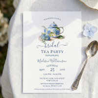 Blue Hydrangea Bridal Tea Party