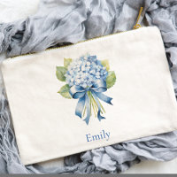 Blue Hydrangea Bridesmaid Cosmetic