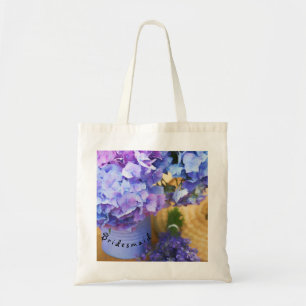 Blue Hydrangea Bridesmaid Tote Bag