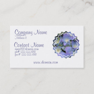 Blue Hydrangea Business Card